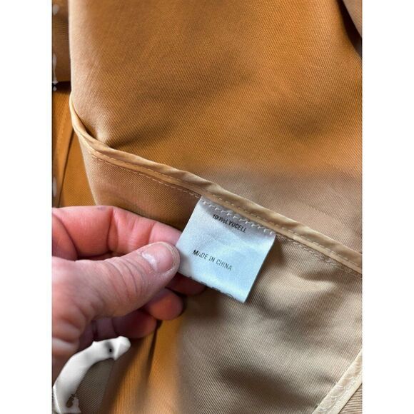 NAAVAA Womens Double-Breasted Trench Coat Beige Medium - Picture 7 of 7